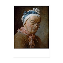 Postcard Chardin - Self-portrait