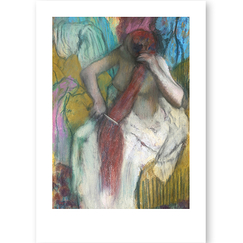 Postcard Degas - Woman Combing Her Hair