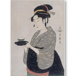 Carte postale "Portrait de Naniwaya Okita"