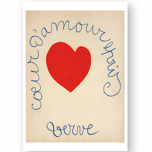 Postcard Matisse - Cœur d'amour épris
