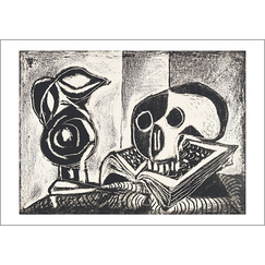 Postcard Picasso - Black Jug and Skull