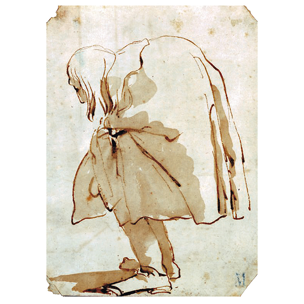 Carte postale "Tiepolo - Gobbo: le bossu"