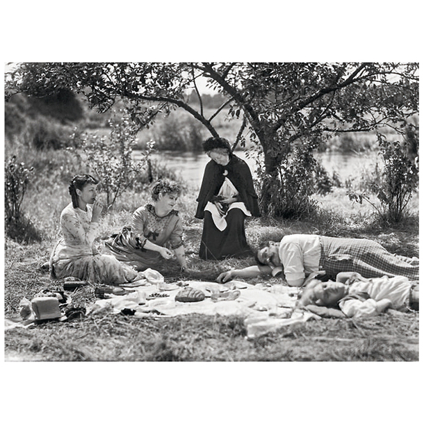 Postcard "Renoir - On the set of Partie de campagne"