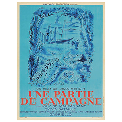 Postcard "Renoir - Poster for Partie de campagne"