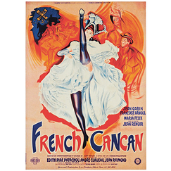 Carte postale "Renoir - Affiche de French Cancan"