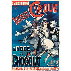 Carte postale papier dessin - La Noce de Chocolat