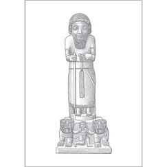 Royal Statue of Karkemish Postcard