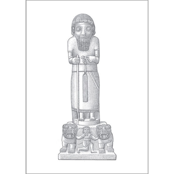 Carte postale Sculpture royale de Karkémish