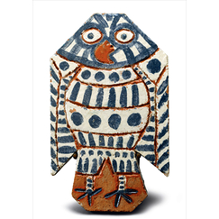 Postcard Picasso - Ceramic Owl