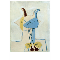 Carte Postale Picasso - Plaque rectangulaire décorée d'un faune musicien