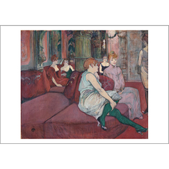 Carte postale Toulouse Lautrec - Au salon
