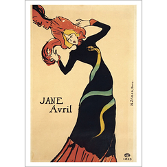Carte postale Toulouse Lautrec - Jane Avril