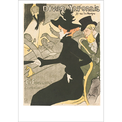 Carte postale Toulouse Lautrec - Divan Japonais