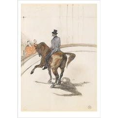 Carte postale Toulouse Lautrec - Au cirque
