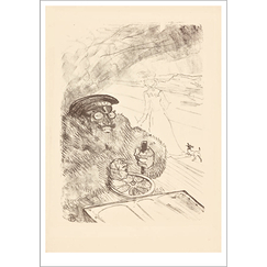 Carte postale Toulouse Lautrec - L'automobiliste