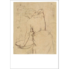 Carte postale Toulouse Lautrec - Femme se lavant