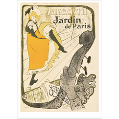 Carte postale Toulouse Lautrec - Jane Avril