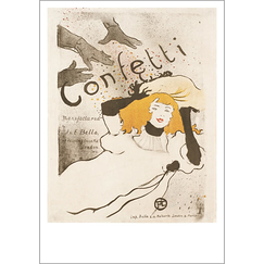 Carte postale Toulouse Lautrec - Confetti
