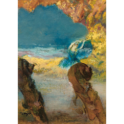 Blue Dancers Postcard - Degas