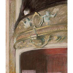 Carte postale Etude de loge - Degas
