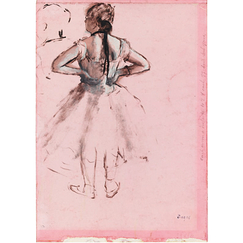 Postcard Degas - Study of a Ballet Dancer