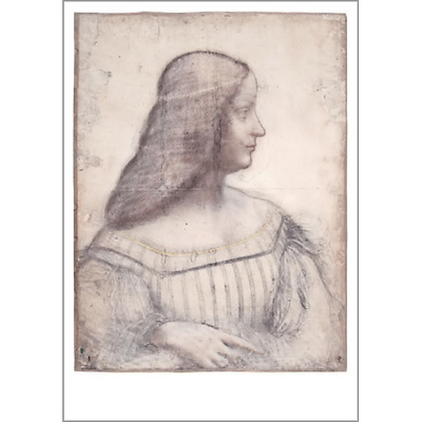 Carte postale Vinci - Portrait d'Isabelle d'Este