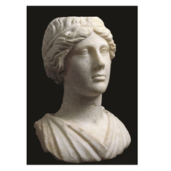Postcard "Pompeii - Bust of Woman"