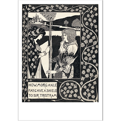 Carte postale Beardsley - Morgan Le Fay