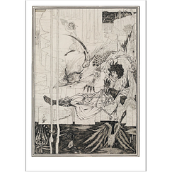 Carte postale Beardsley - King Arthur