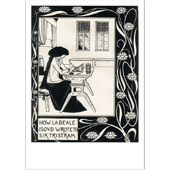 Carte postale Beardsley - La Beale Isoud