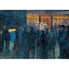 Hayet Postcard - Fun Fair at Night, the Parade (detail), 1888