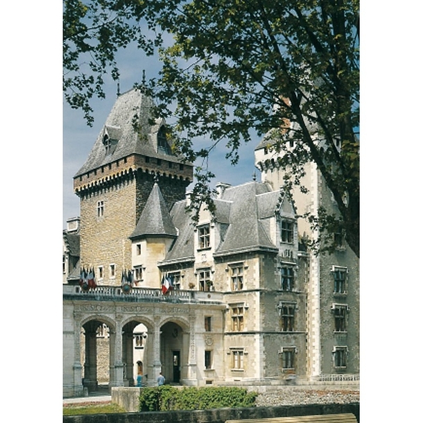 Carte postale "Vue de l'aile est du château de Pau"