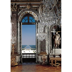 Carte postale "Château de Versailles - La Galerie des Glaces"