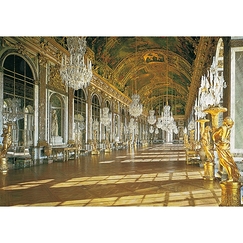 Postcard Palace of Versailles - The Hall of Mirrors
