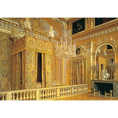 Carte postale "Château de Versailles - La chambre du roi"