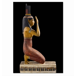 Carte postale "La déesse Isis pleurant la mort de son frère et époux Osiris"