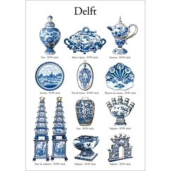 Carte postale "Delft"