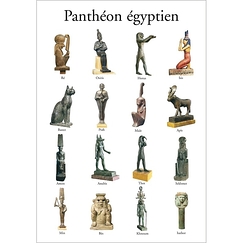 Postcard Multiviews of the Pantheon of Ancient Egypt Gods