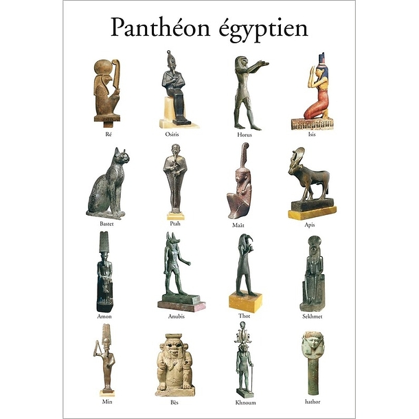 Carte postale "Panthéon égyptien"