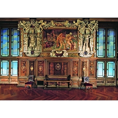 Carte postale "Grands appartements du château de Fontainebleau - Galerie François 1er"