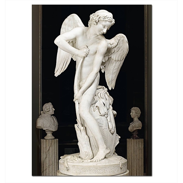 Postcard Bouchardon - Cupid Cutting His Bow from the Club of Hercules