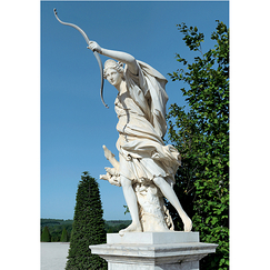 Postcard Palace of Versailles - Diana Goddess of the Hunt (The Evening)