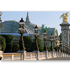 Postcard "Le pont Alexandre III et le Grand Palais"