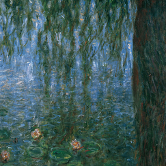 Reproduction Monet - The Water Lilies: Morning with Weeping Willows 
