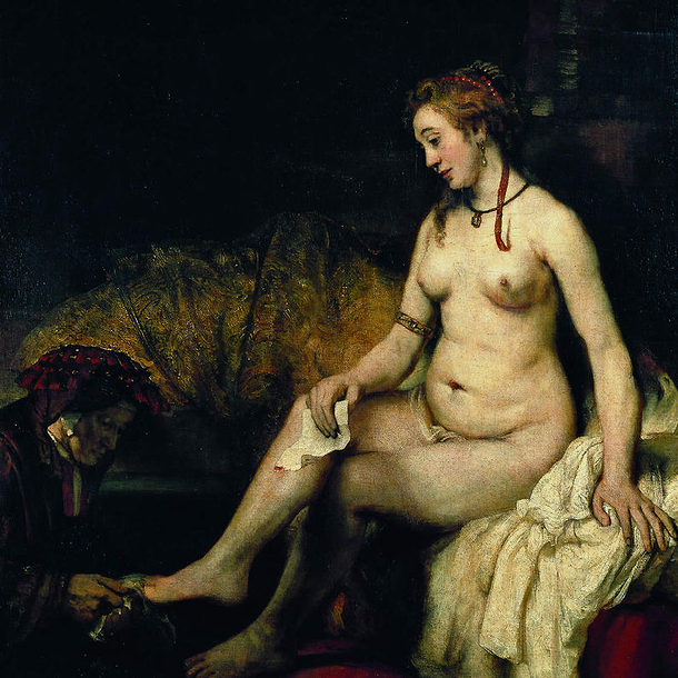 Postcard Rembrandt - Bathsheba at Her Bath (Bathsheba with King David's Letter) 