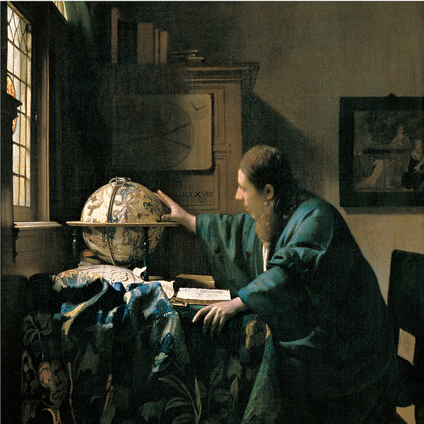 Postcard Vermeer - The Astronomer