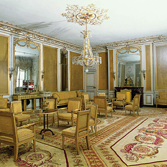 Square postcard "Château de Fontainebleau - Petits appartements : deuxième salon de l'impératrice"