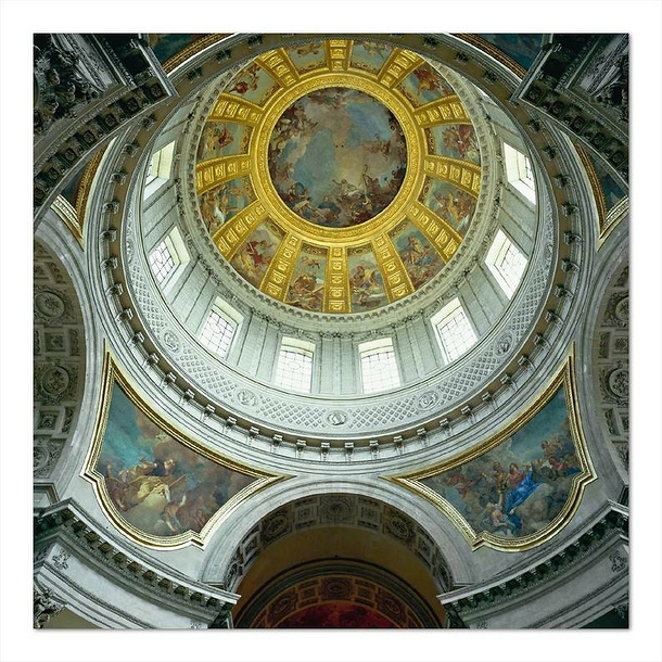 Postcard Dome of the Invalides Church