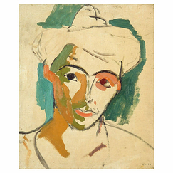 Postcard Matisse - Portrait of Madame Matisse, Collioure