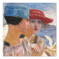 Postcard Bonnard - Young Women with a Seagull
